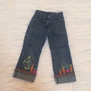 Gymboree veggie jeans Capri girls 6